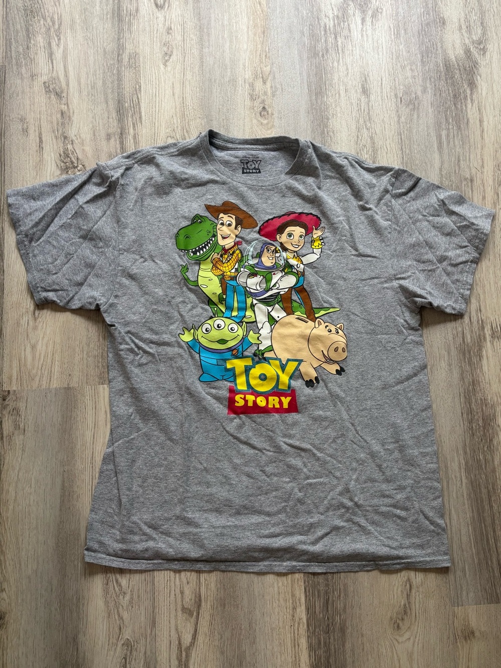 Toy Story Graphic Tee - Gray Short Sleeve Men's Shirt